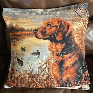 Golden Retriever Decorative Pillow